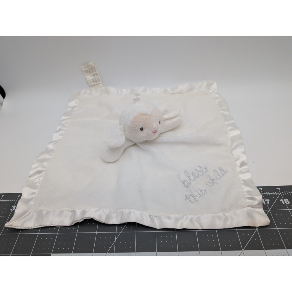Stepping Stones Lamb Sheep Lovey Bless‎ This Child Security Blanket Stuffed